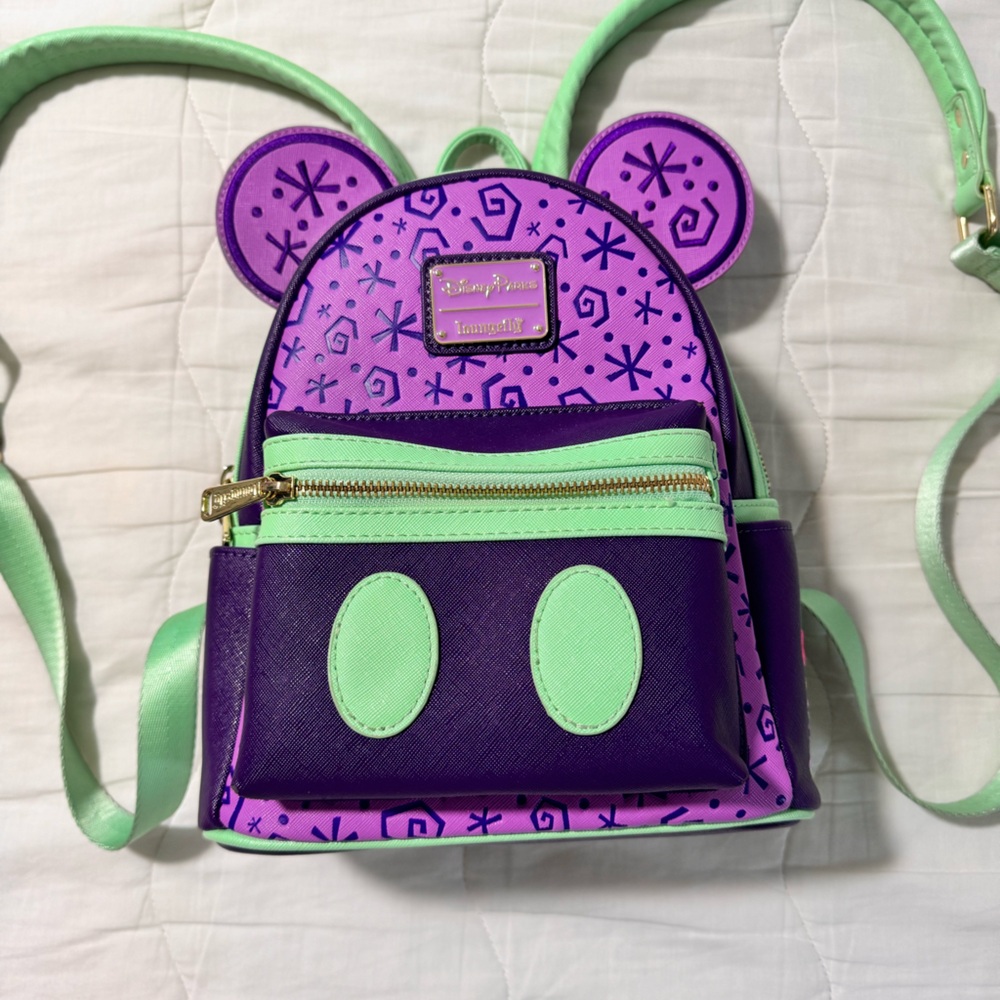 Disney Parks Loungefly Mad Hatter Mini Backpack - Picture 2 of 9